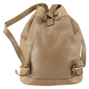 GUCCI Bamboo Backpack Leather Beige Gold 003 2855 0043 0 Auth bs30754-2