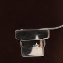 GUCCI Shoulder Bag Patent leather Brown Silver Auth bs30756-9