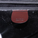 GUCCI Shoulder Bag Patent leather Brown Silver Auth bs30756-19