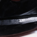 GUCCI Shoulder Bag Patent leather Brown Silver Auth bs30756-11