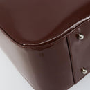 GUCCI Hand Bag Patent leather 2way Brown Gold 000 1013 0504 Auth bs30757-13