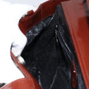 GUCCI Hand Bag Patent leather 2way Brown Gold 000 1013 0504 Auth bs30757-19