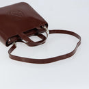 GUCCI Hand Bag Patent leather 2way Brown Gold 000 1013 0504 Auth bs30757-9