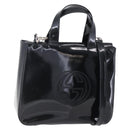 GUCCI Soho Hand Bag Patent leather Black 000 1013 0504 Auth bs30758-1