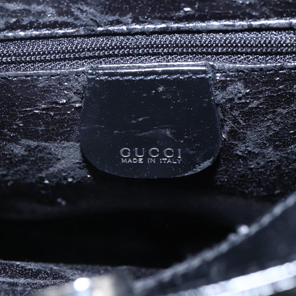 GUCCI Soho Hand Bag Patent leather Black 000 1013 0504 Auth bs30758