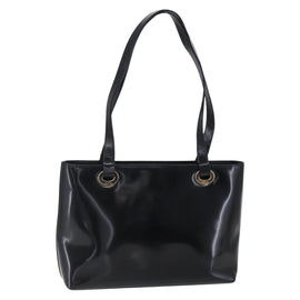 GUCCI Shoulder Bag Patent leather Black Gold 002 2058 0480 0 Auth bs30759