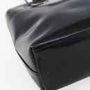 GUCCI Shoulder Bag Patent leather Black Gold 002 2058 0480 0 Auth bs30759-15
