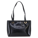 GUCCI Shoulder Bag Patent leather Black Gold 002 2058 0480 0 Auth bs30759-2