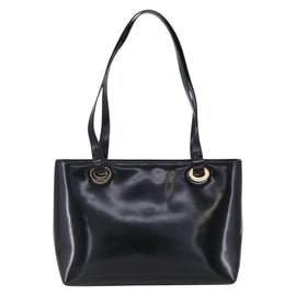 GUCCI Shoulder Bag Patent leather Black Gold 002 2058 0480 0 Auth bs30759 - 0