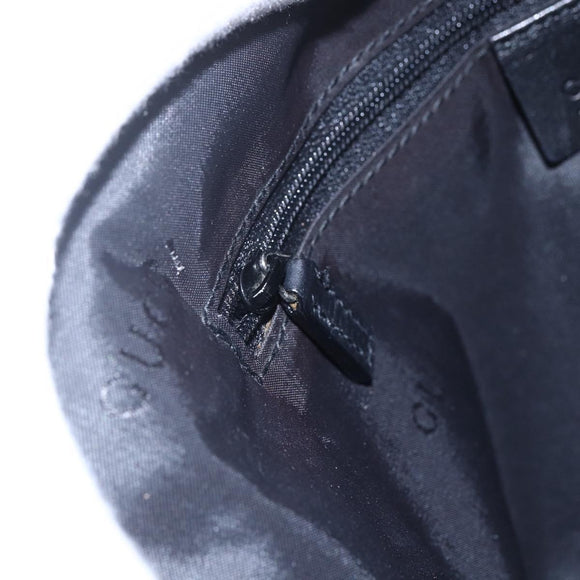 GUCCI Shoulder Bag Nylon Black Silver 001 3341 Auth bs30761