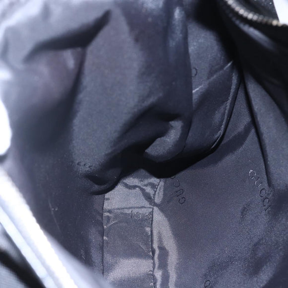 GUCCI Shoulder Bag Nylon Black Silver 001 3341 Auth bs30761