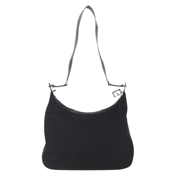 GUCCI Shoulder Bag Nylon Black Silver 001 3341 Auth bs30761 - 0