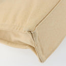 BURBERRY Nova Check Blue Label Tote Bag Nylon Beige Silver Auth bs30763-14