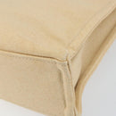 BURBERRY Nova Check Blue Label Tote Bag Nylon Beige Silver Auth bs30763-15