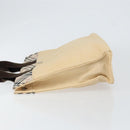 BURBERRY Nova Check Blue Label Tote Bag Nylon Beige Silver Auth bs30763-4