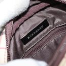 BURBERRY Nova Check Shoulder Bag Canvas Leather Beige Silver Auth bs30765-11