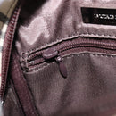 BURBERRY Nova Check Shoulder Bag Canvas Leather Beige Silver Auth bs30765-20