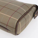 Burberrys Nova Check Clutch Bag Canvas Beige Gold Auth bs30766-8