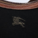 BURBERRY Blue Label Shoulder Bag Wool Black Gold Auth bs30768-17