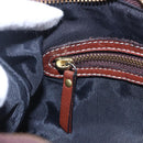 BURBERRY Blue Label Shoulder Bag Wool Black Gold Auth bs30768-18