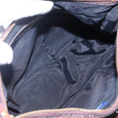 BURBERRY Blue Label Shoulder Bag Wool Black Gold Auth bs30768-12