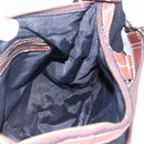 BURBERRY Blue Label Shoulder Bag Wool Black Gold Auth bs30768-19