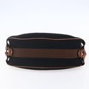 BURBERRY Blue Label Shoulder Bag Wool Black Gold Auth bs30768-5