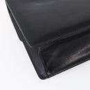 Burberrys Nova Check Shoulder Bag Leather Black Gold Auth bs30769-16