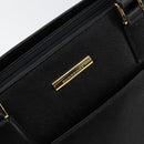 BURBERRY Hand Bag Leather Black Gold Auth bs30770-17