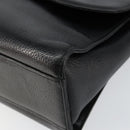 Burberrys Nova Check Shoulder Bag Leather Black Gold Auth bs30771-9