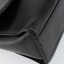 Burberrys Nova Check Shoulder Bag Leather Black Gold Auth bs30771-14