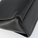 Burberrys Nova Check Shoulder Bag Leather Black Gold Auth bs30771-16