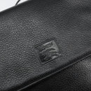 Burberrys Nova Check Shoulder Bag Leather Black Gold Auth bs30771-17