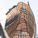 Burberrys Nova Check Shoulder Bag Leather Black Gold Auth bs30771-18