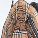 Burberrys Nova Check Shoulder Bag Leather Black Gold Auth bs30771-19