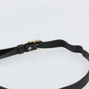 Burberrys Nova Check Shoulder Bag Leather Black Gold Auth bs30771-8