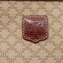 CELINE Macadam Canvas Clutch Bag PVC Beige Gold Auth bs30773-8