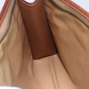 CELINE Macadam Canvas Clutch Bag PVC Beige Gold Auth bs30773-11