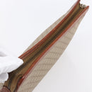 CELINE Macadam Canvas Clutch Bag PVC Beige Gold Auth bs30773-5