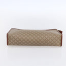 CELINE Macadam Canvas Clutch Bag PVC Beige Gold Auth bs30773-6