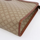 CELINE Macadam Canvas Clutch Bag PVC Beige Gold Auth bs30773-7