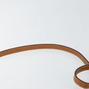 CELINE Macadam Canvas Shoulder Bag PVC Leather Beige Gold Auth bs30777-8