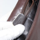 CELINE Shoulder Bag Leather Brown Gold Auth bs30778-12