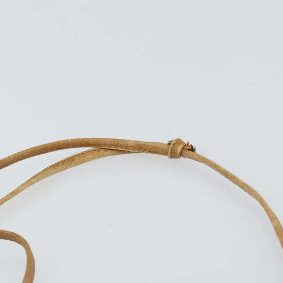 CELINE Shoulder Bag Leather Brown Gold Auth bs30778