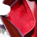 CELINE Macadam Canvas Hand Bag Enamel Brown Gold Auth bs30779-22