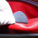 CELINE Macadam Canvas Hand Bag Enamel Brown Gold Auth bs30779-12