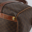 CELINE Macadam Canvas Hand Bag PVC Leather Beige Gold Auth bs30781-8