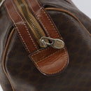 CELINE Macadam Canvas Hand Bag PVC Leather Beige Gold Auth bs30781-10