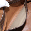 CELINE Macadam Canvas Hand Bag PVC Leather Beige Gold Auth bs30781-12