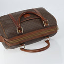 CELINE Macadam Canvas Hand Bag PVC Leather Beige Gold Auth bs30781-6